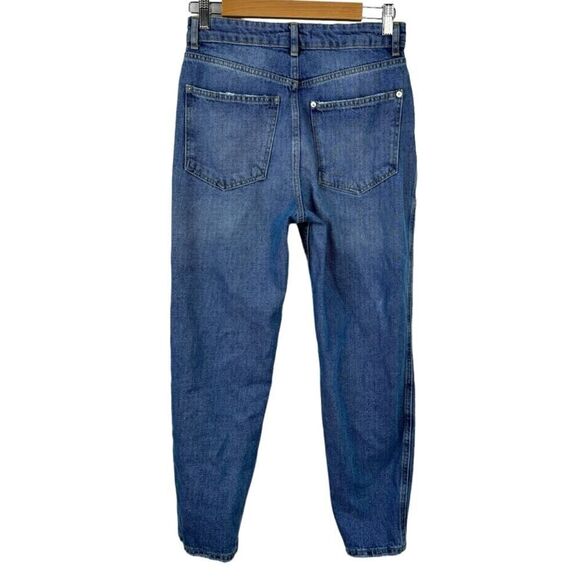 We The Free Free People Ripped Busted Knee Rigged Denim Boyfriend Jeans Size 25 - Picture 8 of 16